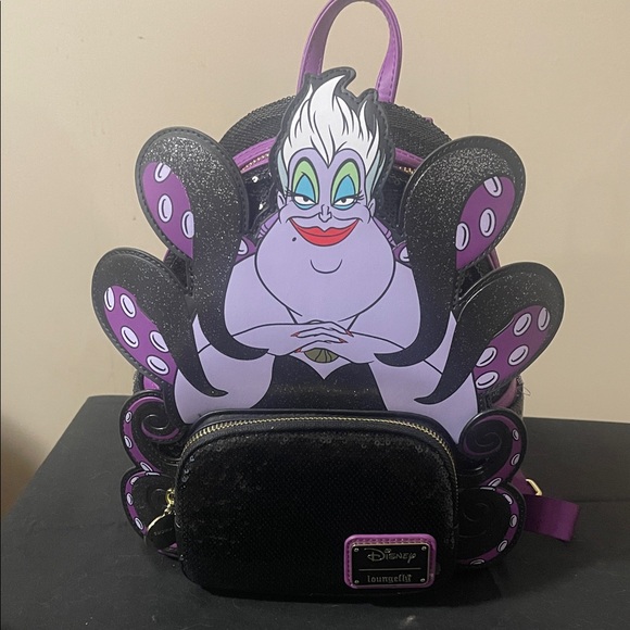 Loungefly Handbags - Loungefly Disney Villains Sequin Ursula Cosplay Mini Backpack Exclusive NWT